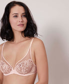 Soutien-gorge armature décolleté plongeant Simone Pérèle Saga rose poudre 15C319-383