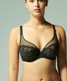 Soutien-gorge armature décolleté plongeant Simone Pérèle Wish noir 12B319-015