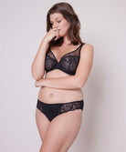 Soutien-gorge armature décolleté plongeant Simone Pérèle Wish noir 12B319-015