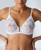 Soutien-gorge armature décolleté plongeant Simone Pérèle Orphée blanc 15S319-011