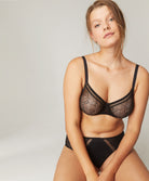 Soutien-gorge armatures moulé souple Comète Noir Simone Pérèle 12S324-015