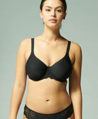 Soutien-gorge armatures moulé rigide grande taille Simone Pérèle Caresse noir 12A380-015