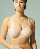 Soutien-gorge armatures moulé rigide grande taille Simone Pérèle Caresse peau rosée 12A380-739