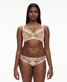 Soutien-gorge armature très enveloppant Chantelle Spice clay nude noir C22BMU-0JK