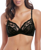 Soutien-gorge armatures classique Wacoal Decadence noir WE142002-BLK face