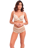 Soutien-gorge armatures couvrant décolleté plongeant Wacoal Sensu Lace champagne WE601201-CHN