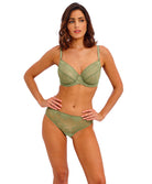 Soutien-gorge armatures couvrant décolleté plongeant Wacoal Sensu Lace vert soie WE601201-GEN