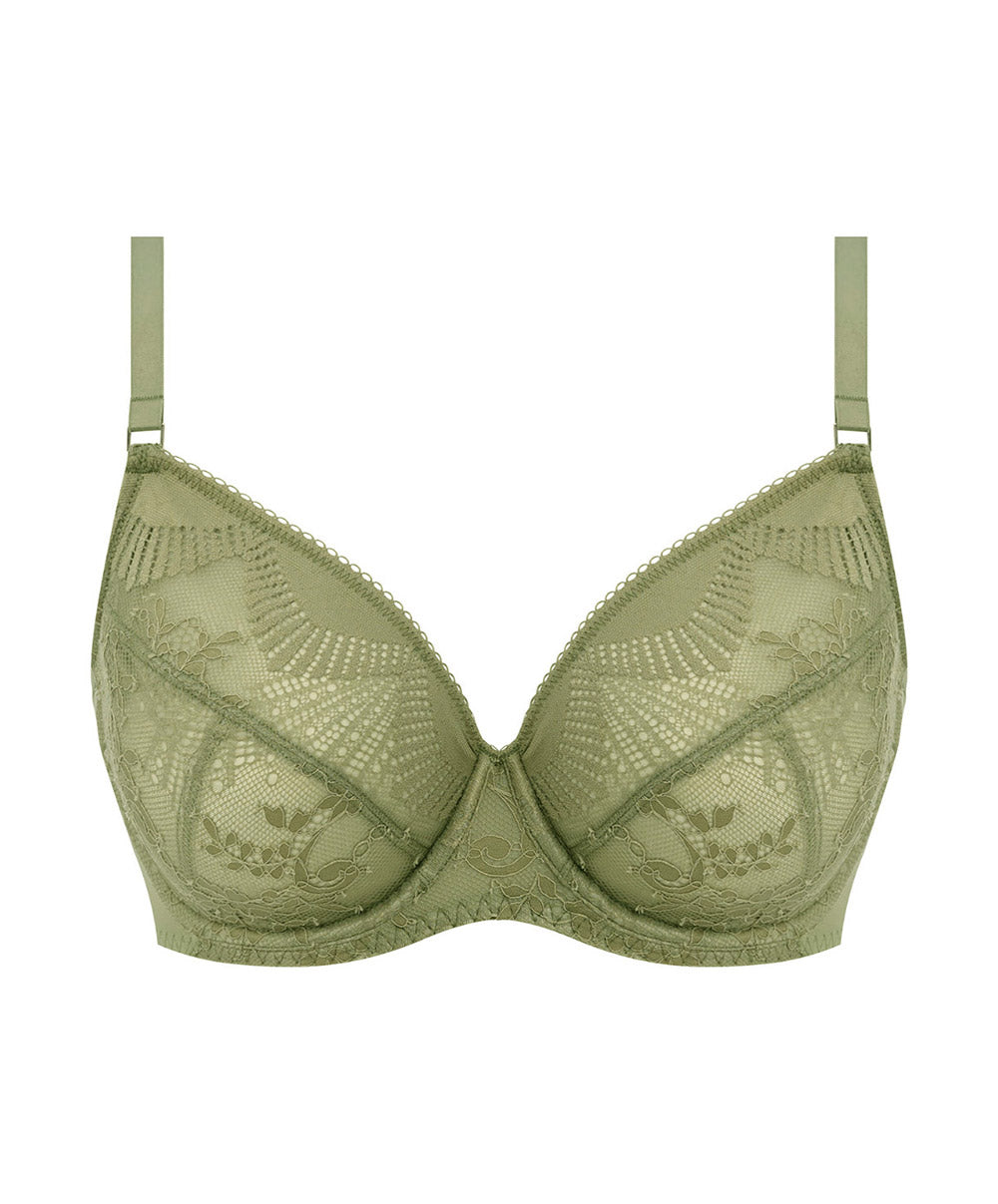 Soutien-gorge armatures couvrant décolleté plongeant Wacoal Sensu Lace vert soie WE601201-GEN