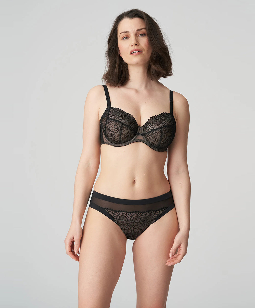 Soutien-gorge balconnet coupe tulipe PrimaDonna Sophora noir 0163184-0163185-ZWA