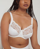 Soutien-gorge armatures emboitant 3 parties dentelle PrimaDonna Madison naturel 0162120-0162121-NAT