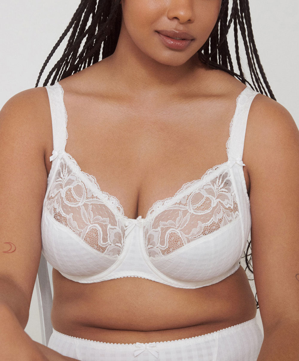 Soutien-gorge armatures emboitant 3 parties dentelle PrimaDonna Madison naturel 0162120-0162121-NAT