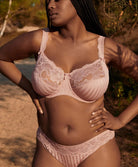 Soutien-gorge armatures emboitant 3 parties dentelle PrimaDonna Madison rose poudré 0162120-0162121-PWD