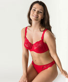 Soutien-gorge armatures emboitant 3 parties dentelle PrimaDonna Madison rouge scarlet 0162120-0162121-SCA