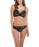 Soutien-gorge emboitant en dentelle avec armatures Wacoal Lace to Love noir WA855297-BLK face