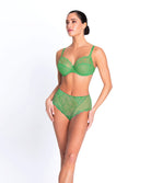 Soutien-gorge armatures grande taille "Bien-être" Lise Charmel Dressing Floral émeraude BCC6188-DE