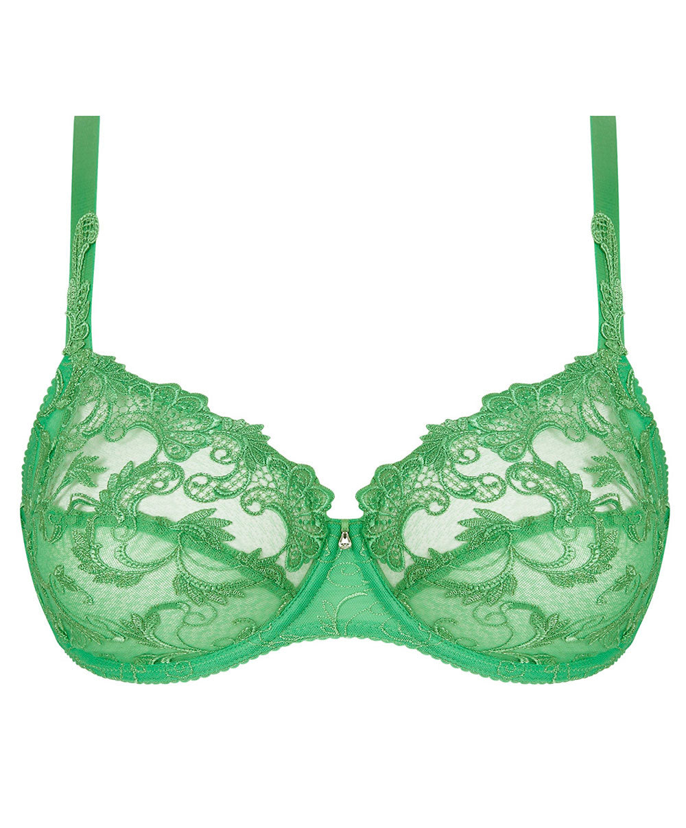 Soutien-gorge armatures grande taille "Bien-être" Lise Charmel Dressing Floral émeraude BCC6188-DE
