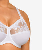 Soutien-gorge armatures grande taille emboitant 3 parties Chantelle Amazone blanc C21010-010