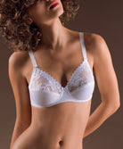 Soutien-gorge armatures grande taille emboitant 3 parties Chantelle Amazone blanc C21010-010