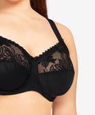 Soutien-gorge armatures grande taille emboitant 3 parties Chantelle Amazone noir C21010-011