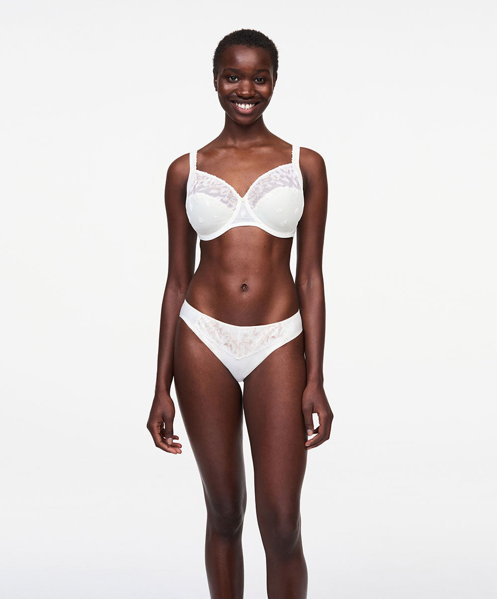 Soutien-gorge armatures très enveloppant Chantelle Bold Curve ivoire multicolore C13M10-0EN