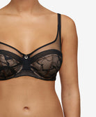 Soutien-gorge armatures très enveloppant Chantelle True Lace noir C11M10-011