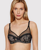 Soutien-gorge armatures très enveloppant Chantelle True Lace noir C11M10-011