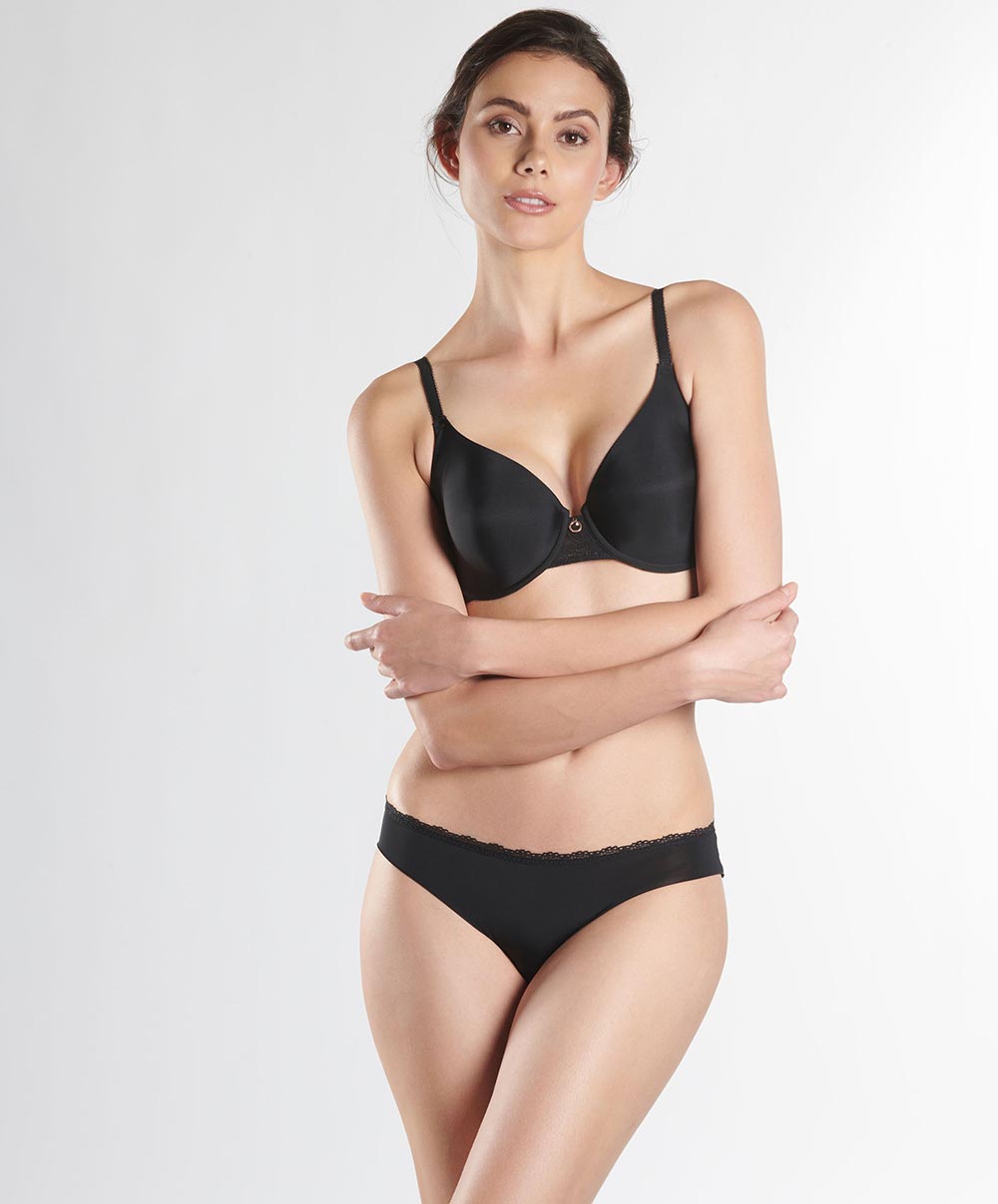 Soutien-gorge balconnet moulé Lysessence noir Aubade NK15-NOIR