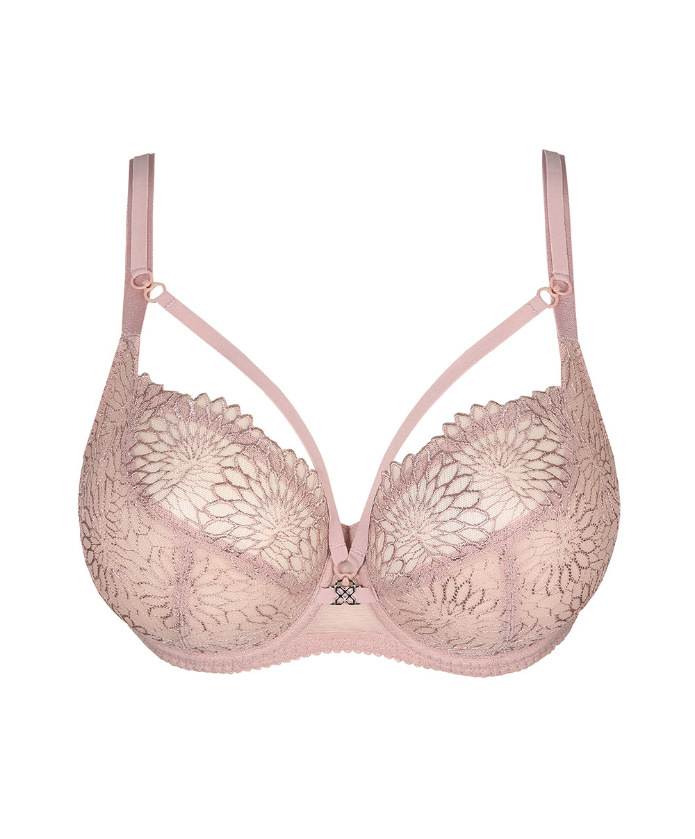 Soutien-gorge balconnet coupe tulipe PrimaDonna Sophora bois de rose 0163184-0163185-BDS