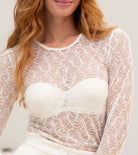Soutien-gorge bandeau bretelles amovibles Antigel de Lise Charmel Atelier Séduction écru nacre ECH5657-EN