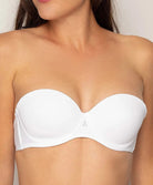 Soutien-gorge bandeau bretelles amovibles Antigel de Lise Charmel Culte Beauté blanc ECH5666-BL