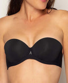 Soutien-gorge bandeau bretelles amovibles Antigel de Lise Charmel Culte Beauté noir ECH5666-NO