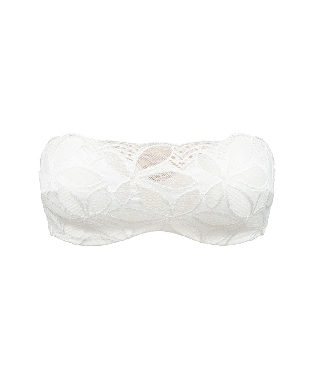 Soutien-gorge bandeau bretelles amovibles Antigel de Lise Charmel Stricto Sensuelle écru nacre ECH5617-EN