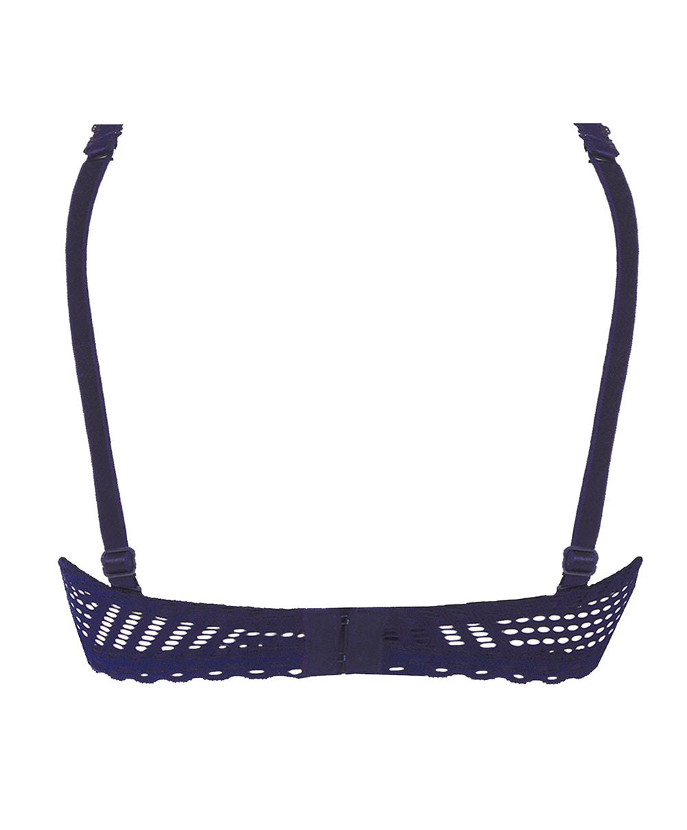 Soutien-gorge bandeau bretelles amovibles Antigel de Lise Charmel Tressage Graphic marine ECC8337-5637-TM