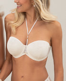 Soutien-gorge bandeau bretelles amovibles grande taille Antigel de Lise Charmel Atelier Séduction écru nacre FCH5657-EN