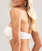 Soutien-gorge bandeau bretelles amovibles grande taille Antigel de Lise Charmel Atelier Séduction écru nacre FCH5657-EN