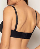Soutien-gorge bandeau bretelles amovibles grande taille Antigel de Lise Charmel Culte Beauté noir FCH5666-NO