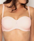 Soutien-gorge bandeau bretelles amovibles grande taille Antigel de Lise Charmel Culte Beauté rose délicat FCH5666-RD
