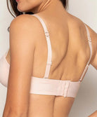 Soutien-gorge bandeau bretelles amovibles grande taille Antigel de Lise Charmel Culte Beauté rose délicat FCH5666-RD