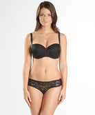 Soutien-gorge bandeau coque Lysessence noir Aubade NK06-02-NOIR