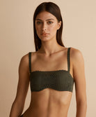 Soutien-gorge bandeau coque effet push Antigel de Lise Charmel Tressage Graphic éclat aventure kaki ECC8337-EA