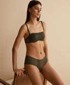 Soutien-gorge bandeau coque effet push Antigel de Lise Charmel Tressage Graphic éclat aventure kaki ECC8337-EA