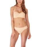 Soutien-gorge bandeau en dentelle bretelles amovibles multi-positions Wacoal Halo Lace nude WA854205-NUE