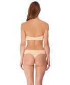 Soutien-gorge bandeau en dentelle bretelles amovibles multi-positions Wacoal Halo Lace nude WA854205-NUE
