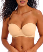 Soutien-gorge bandeau moulé armatures bretelles amovibles Freya Deco nude AA4233-NUE