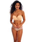 Soutien-gorge bandeau moulé armatures bretelles amovibles Freya Deco nude AA4233-NUE