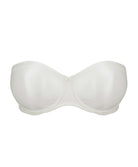 Soutien-gorge bandeau moulé lisse bretelles amovibles invisible à armatures PrimaDonna Satin noir 0161331-NAT