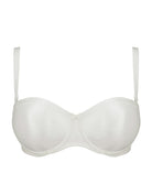 Soutien-gorge bandeau moulé lisse bretelles amovibles invisible à armatures PrimaDonna Satin noir 0161331-NAT