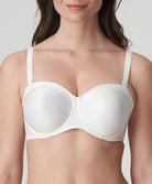 Soutien-gorge bandeau moulé lisse bretelles amovibles invisible à armatures PrimaDonna Satin noir 0161331-NAT