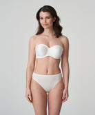 Soutien-gorge bandeau moulé lisse bretelles amovibles invisible à armatures PrimaDonna Satin noir 0161331-NAT
