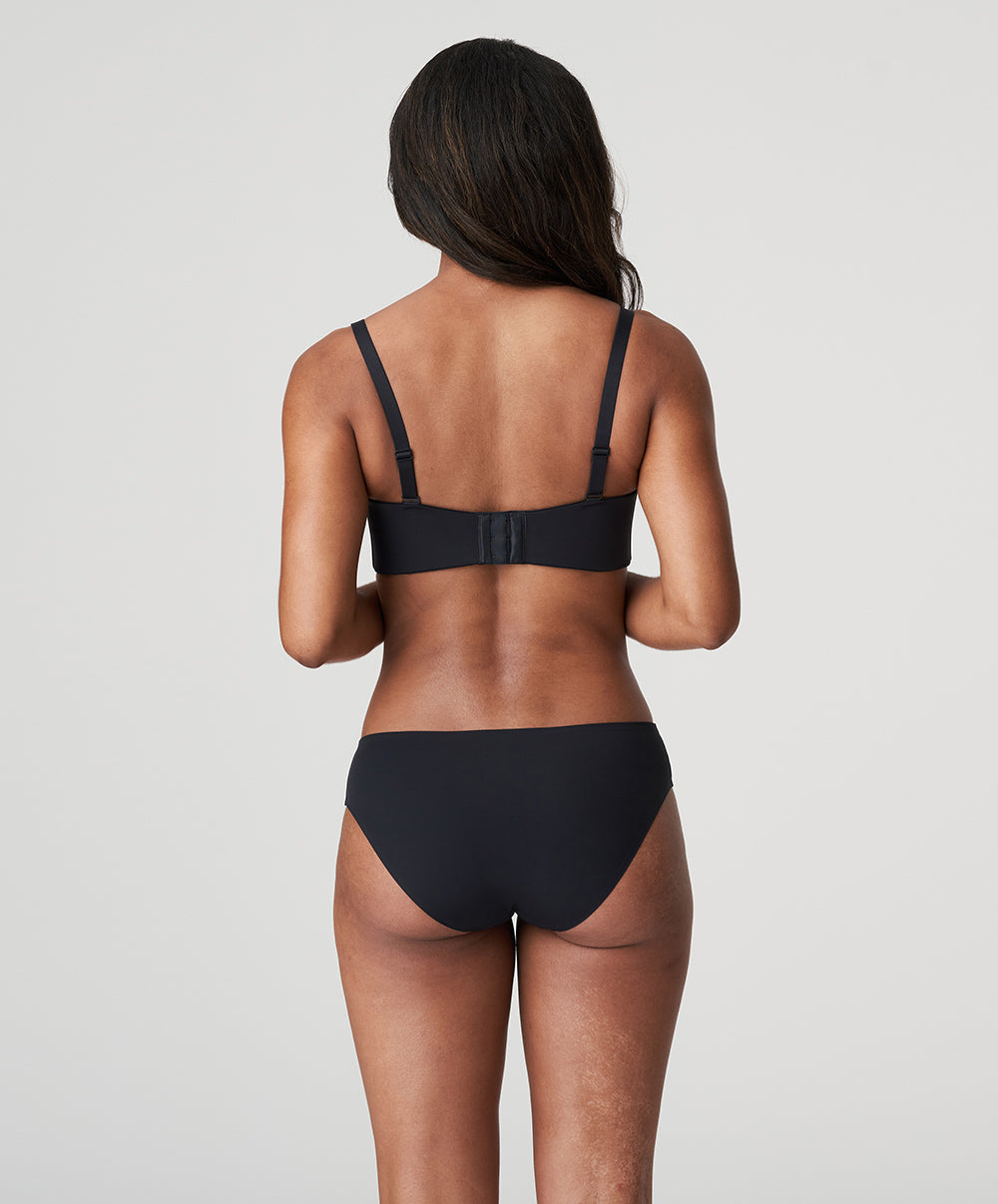Soutien-gorge bandeau rembourré lisse bretelles amovibles invisible à armatures PrimaDonna Figuras charbon 0263258-CHB